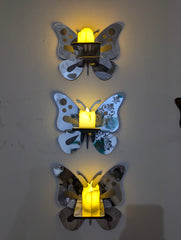 Butterfly Candle Decoration Set (3-piece set)